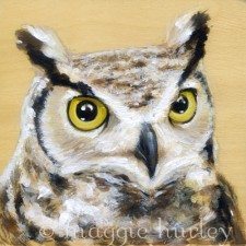 Great Horned Owl by Maggie Hurley