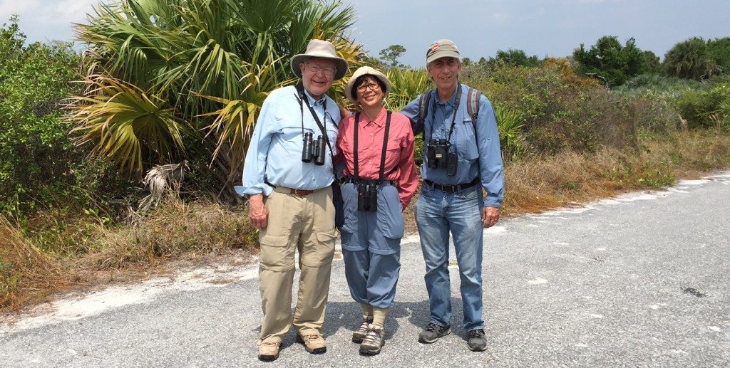George, Lani, and Larry Manfredi, just after viewing Florida Scrub-Jays